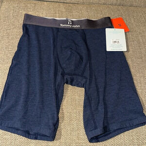 NWT Tommy John Second Skin SS Men Underwear Boxer Brief Blue Medium